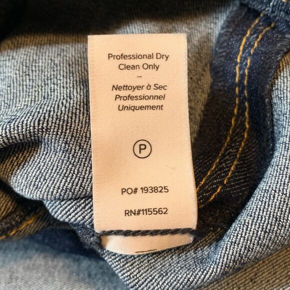 Cinq a Sept Benji Wide Leg Jeans 4 Indigo Blue High Waist Button Fly - Picture 7 of 7